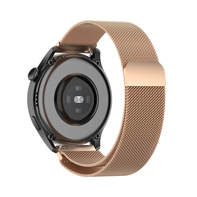 For Huawei Watch GT 3 42mm 20mm Milan Metal Watch Band(Rose Gold) by bashfashion