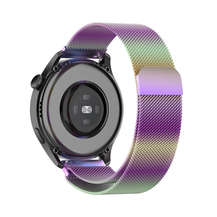 For Huawei Watch GT 3 42mm 20mm Milan Metal Watch Band(Colorful) by bashfashion