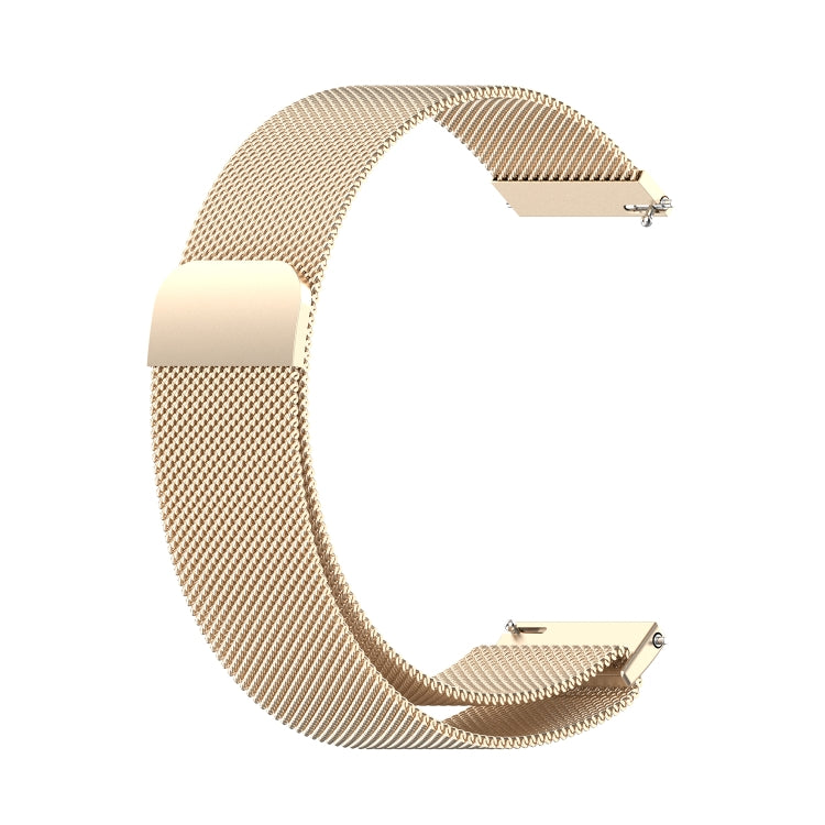 For Huawei Watch GT 3 42mm 20mm Milan Metal Watch Band(Champagne Gold) by bashfashion
