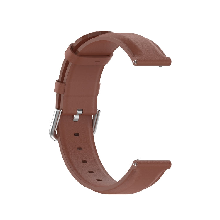 For Huawei Watch GT 3 42mm 20mm Round Tail Leather Watch Band(Brown) by bashfashion