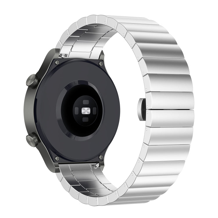For Huawei Watch GT 3 46mm/GT Runner 22mm One-bead Steel Watch Band(Silver) by bashfashion