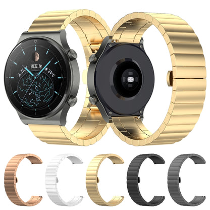 For Huawei Watch GT 3 42mm 20mm One-bead Steel Watch Band(Silver) by bashfashion