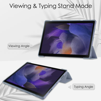 For Samsung Galaxy Tab A8 2021 SM-X205 Acrylic Smart Leather Tablet Case(Lavender) by bashfashion