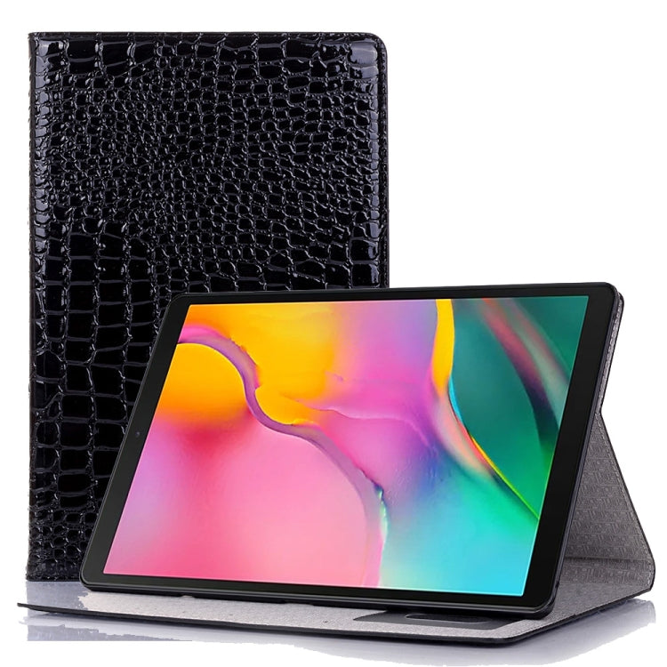 For Samsung Galaxy Tab A7 Lite T220/T225 Crocodile Texture Leather Tablet Case(Black) by bashfashion