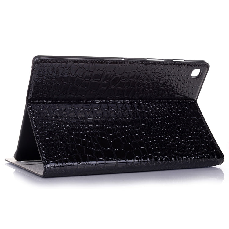 For Samsung Galaxy Tab A7 Lite T220/T225 Crocodile Texture Leather Tablet Case(Black) by bashfashion