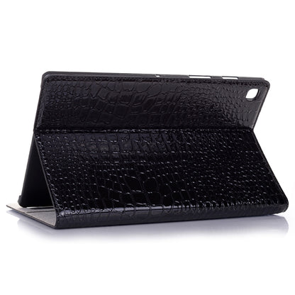 For Samsung Galaxy Tab A7 Lite T220/T225 Crocodile Texture Leather Tablet Case(Black) by bashfashion