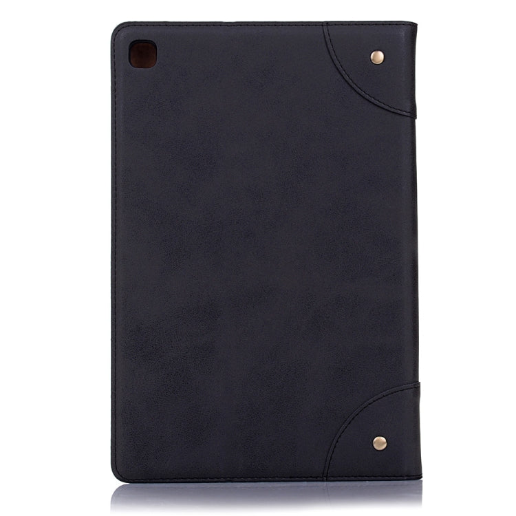 For Samsung Galaxy Tab A7 Lite T220/T225 Retro Leather Tablet Case(Black) by bashfashion