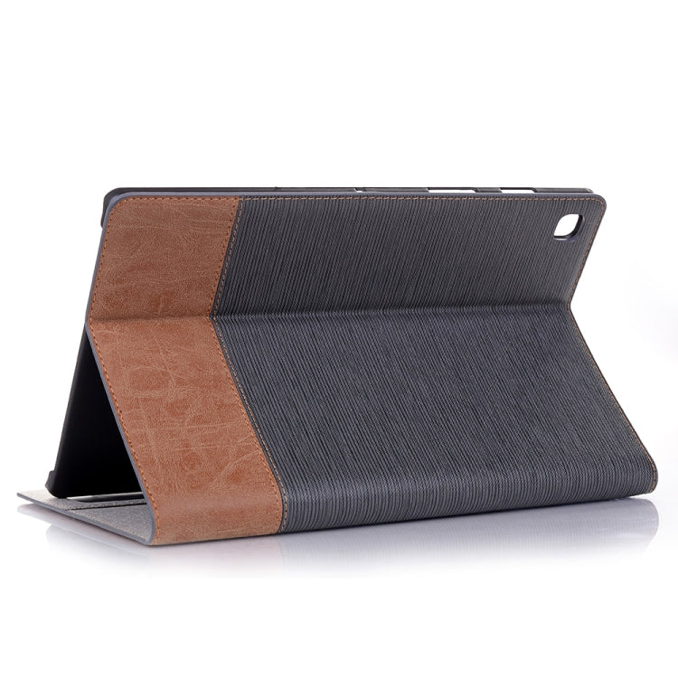 For Samsung Galaxy Tab A7 Lite T220/T225 Cross Texture Leather Tablet Case(Dark Grey) by bashfashion