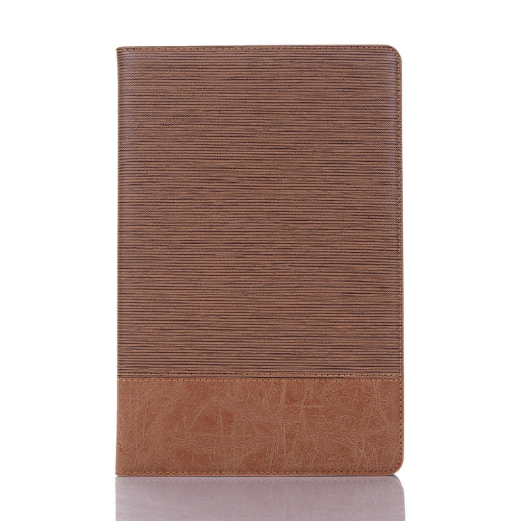 For Samsung Galaxy Tab A7 T500 Cross Texture Leather Tablet Case(Light Brown) by bashfashion