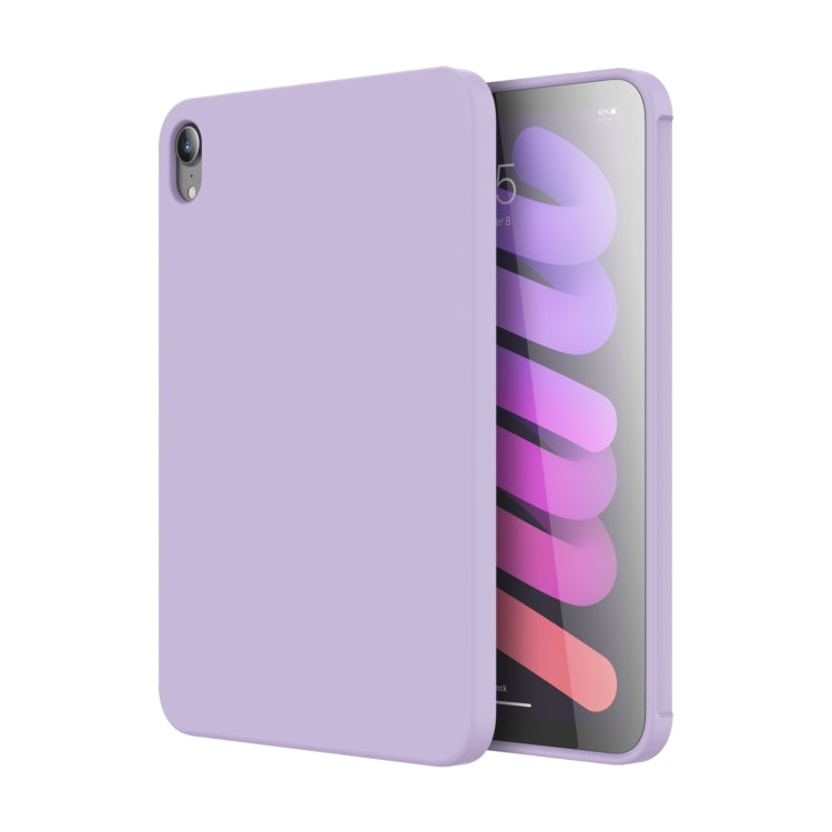 For iPad mini 2024 / mini 6 Mutural Silicone Microfiber Tablet Case(Lavender) by Mutural