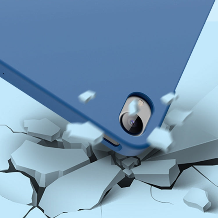 For iPad Air 11 2024 / Air 2022 / Air 2020 10.9 Mutural Silicone Microfiber Tablet Case(Light Blue) by Mutural