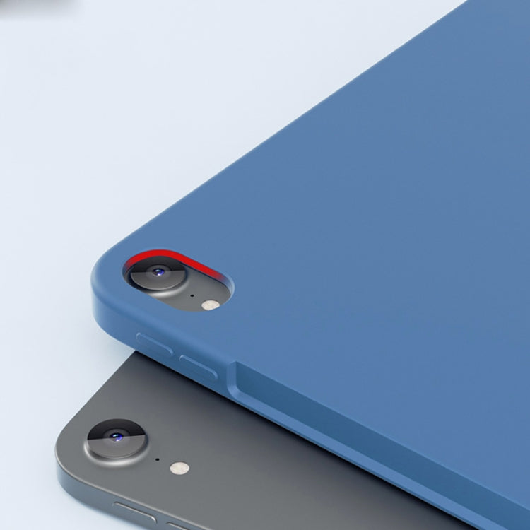 For iPad Air 11 2024 / Air 2022 / Air 2020 10.9 Mutural Silicone Microfiber Tablet Case(Light Blue) by Mutural