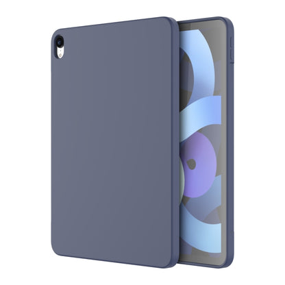 For iPad Air 11 2024 / Air 2022 / Air 2020 10.9 Mutural Silicone Microfiber Tablet Case(Midnight Blue) by Mutural