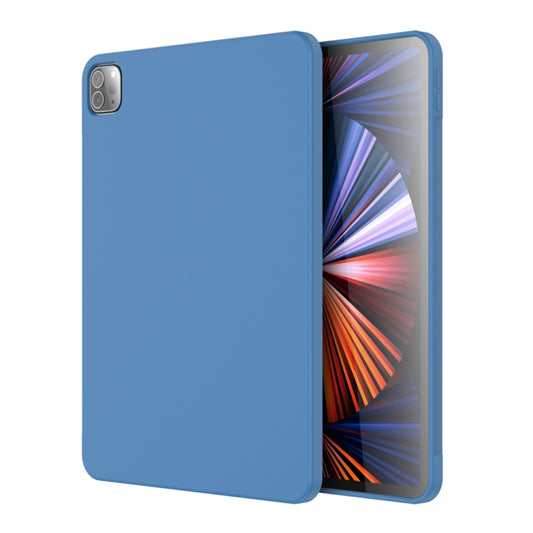 For iPad Pro 11 inch 2022 / 2021 / 2020 Mutural Silicone Microfiber Tablet Case(Light Blue) by Mutural