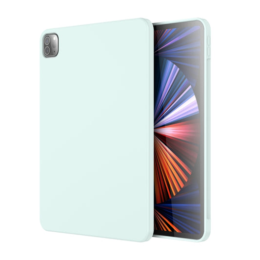 For iPad Pro 11 inch 2022 / 2021 / 2020 Mutural Silicone Microfiber Tablet Case(Sky Blue) by Mutural