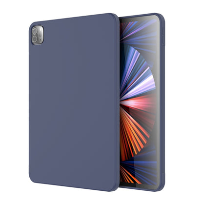 For iPad Pro 11 inch 2022 / 2021 / 2020 Mutural Silicone Microfiber Tablet Case(Midnight Blue) by Mutural