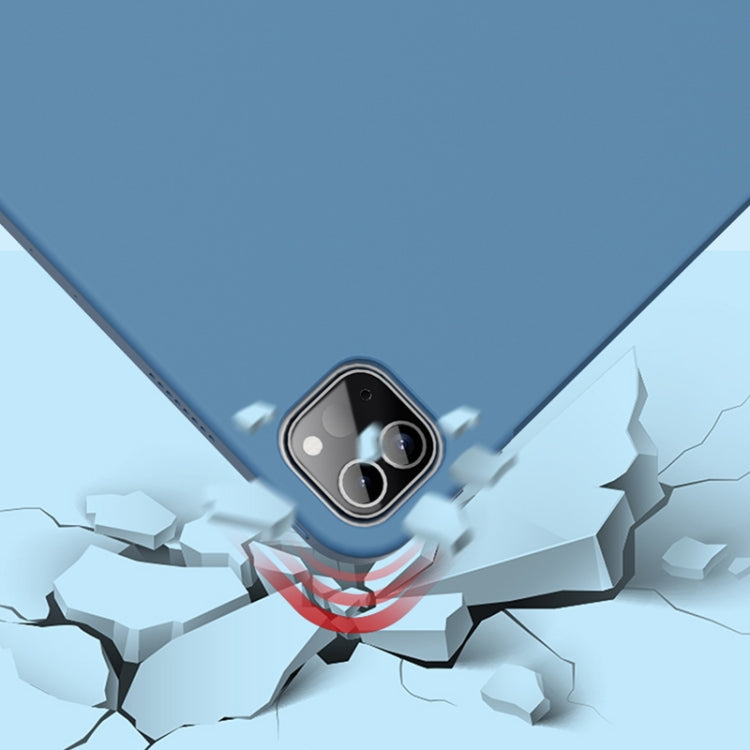 For iPad Pro 11 inch 2022 / 2021 / 2020 Mutural Silicone Microfiber Tablet Case(Lavender) by Mutural