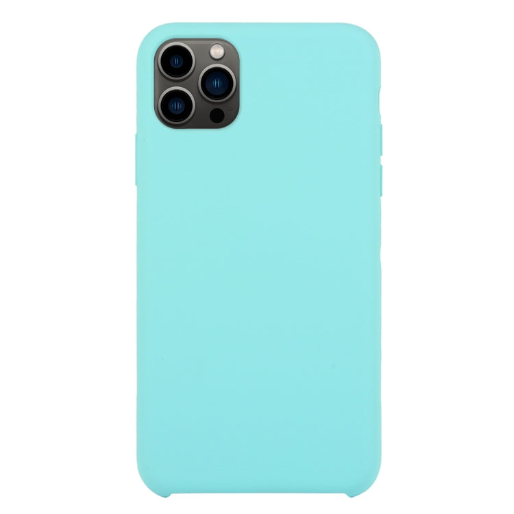 For iPhone 13 Pro Max Solid Silicone Phone Case (Ice Blue) by bashfashion
