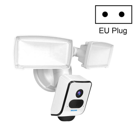 ESCAM QF612 3MP WiFi IP Camera & Floodlight, Support Night Vision / PIR Detection(EU Plug) by ESCAM