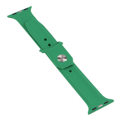 King Kong Silicone Watch Band For Apple Watch Series 9&8&7 41mm / SE 3&SE 2&6&SE&5&4 40mm / 3&2&1 38mm(Green) by bashfashion