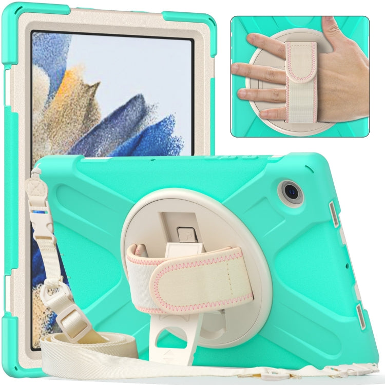 For Samsung Galaxy Tab A8 10.5 2021 Silicone + PC Tablet Case(Mint Green) by bashfashion