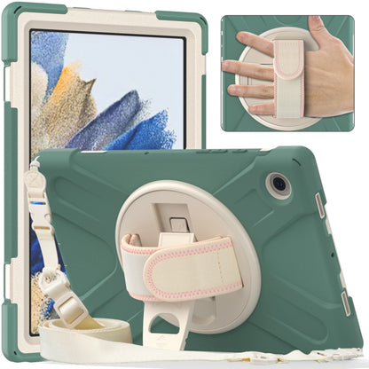 For Samsung Galaxy Tab A8 10.5 2021 Silicone + PC Tablet Case(Emerald Green) by bashfashion