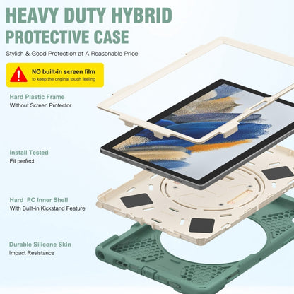 For Samsung Galaxy Tab A8 10.5 2021 Silicone + PC Tablet Case(Emerald Green) by bashfashion