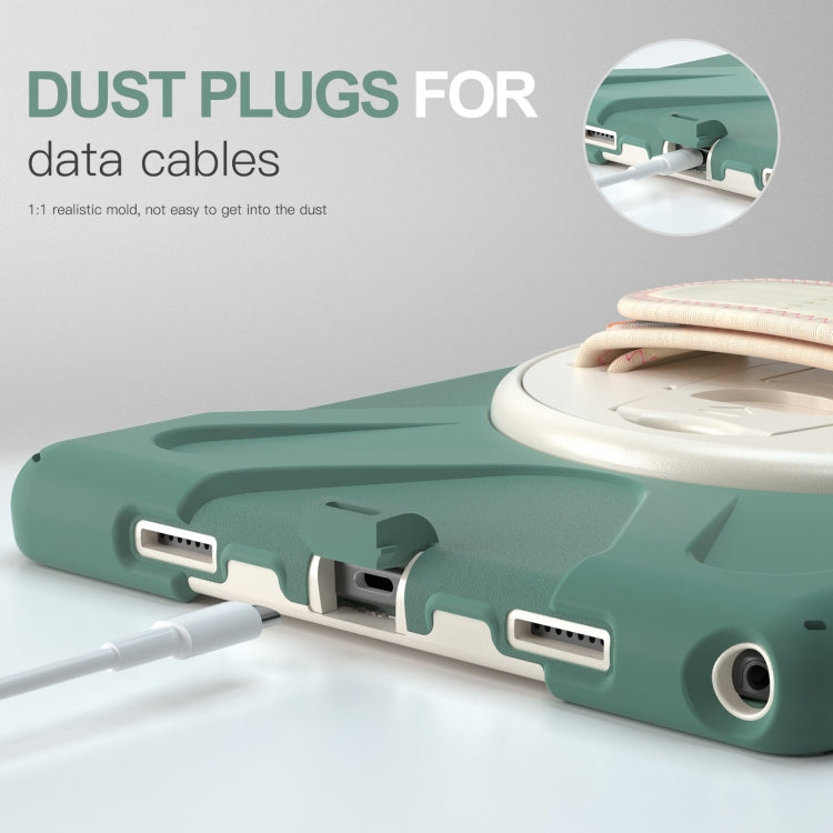 For Samsung Galaxy Tab A8 10.5 2021 Silicone + PC Tablet Case(Emerald Green) by bashfashion