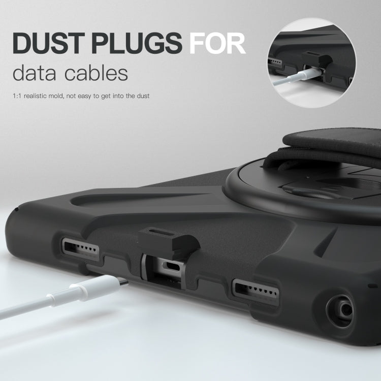 For Samsung Galaxy Tab A8 10.5 2021 Silicone + PC Tablet Case(Black) by bashfashion