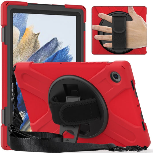 For Samsung Galaxy Tab A8 10.5 2021 Silicone + PC Tablet Case(Red) by bashfashion