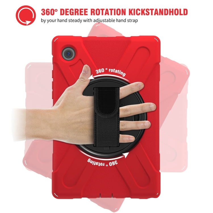 For Samsung Galaxy Tab A8 10.5 2021 Silicone + PC Tablet Case(Red) by bashfashion