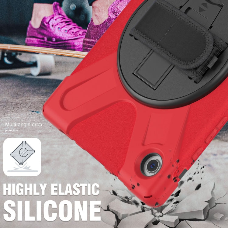 For Samsung Galaxy Tab A8 10.5 2021 Silicone + PC Tablet Case(Red) by bashfashion