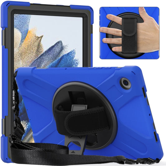 For Samsung Galaxy Tab A8 10.5 2021 Silicone + PC Tablet Case(Blue) by bashfashion