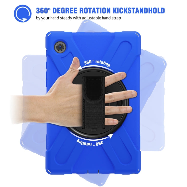 For Samsung Galaxy Tab A8 10.5 2021 Silicone + PC Tablet Case(Blue) by bashfashion