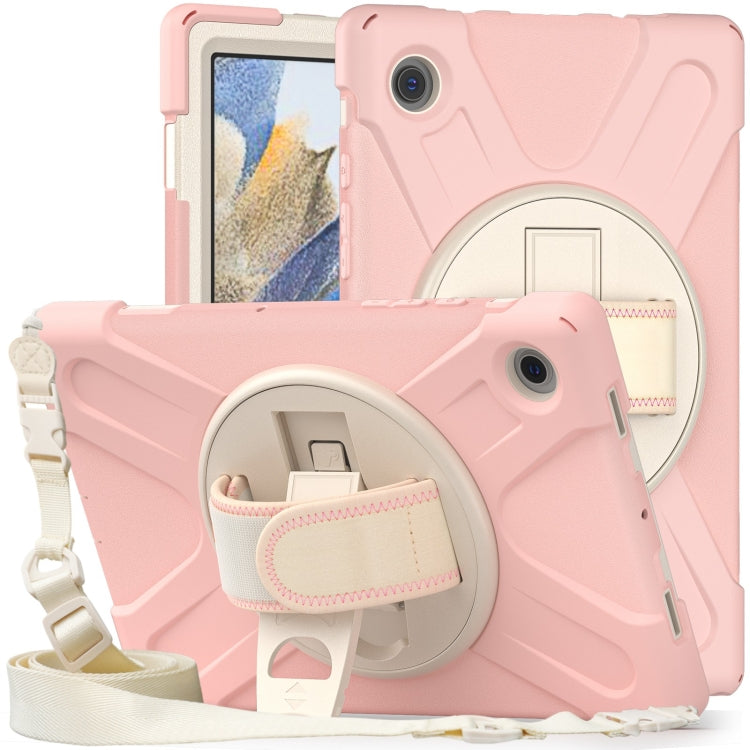 For Samsung Galaxy Tab A8 10.5 2021 Silicone + PC Tablet Case(Rose Gold) by bashfashion