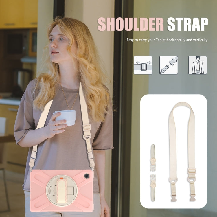 For Samsung Galaxy Tab A8 10.5 2021 Silicone + PC Tablet Case(Rose Gold) by bashfashion