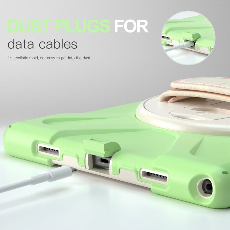 For Samsung Galaxy Tab A8 10.5 2021 Silicone + PC Tablet Case(Matcha Green) by bashfashion