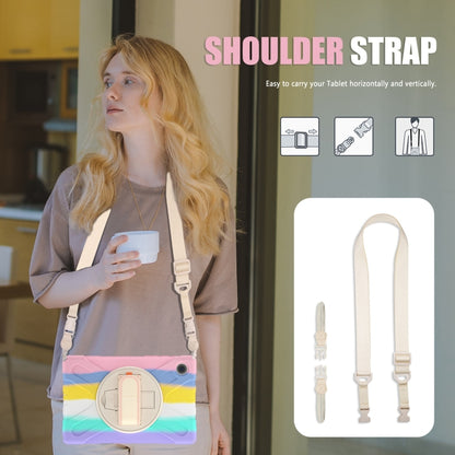 For Samsung Galaxy Tab A8 10.5 2021 Silicone + PC Tablet Case(Colorful Pink) by bashfashion