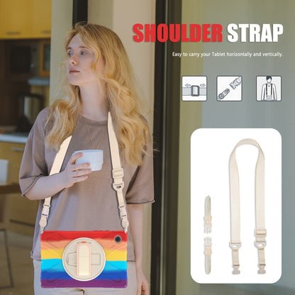 For Samsung Galaxy Tab A8 10.5 2021 Silicone + PC Tablet Case(Colorful Red) by bashfashion