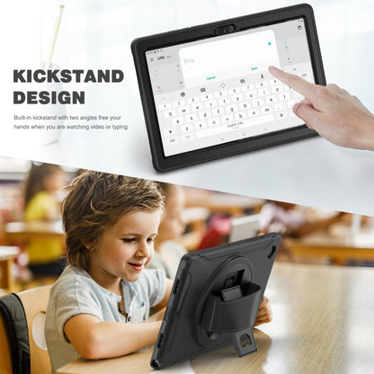 For Samsung Galaxy Tab A8 10.5 2021 Shockproof TPU + PC Tablet Case(Black) by bashfashion