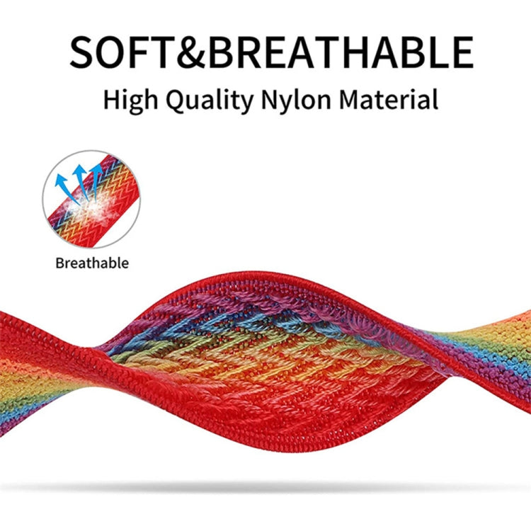 W Texture Nylon Strap For Apple Watch Ultra 49mm&Watch Ultra 2 49mm / Series 9&8&7 45mm / SE 3&SE 2&6&SE&5&4 44mm / 3&2&1 42mm(Black) by bashfashion