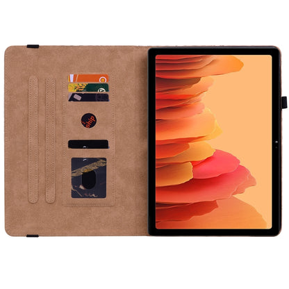 For Samsung Galaxy Tab A7 10.4 2020 Color Weave Smart Leather Tablet Case(Blue) by bashfashion