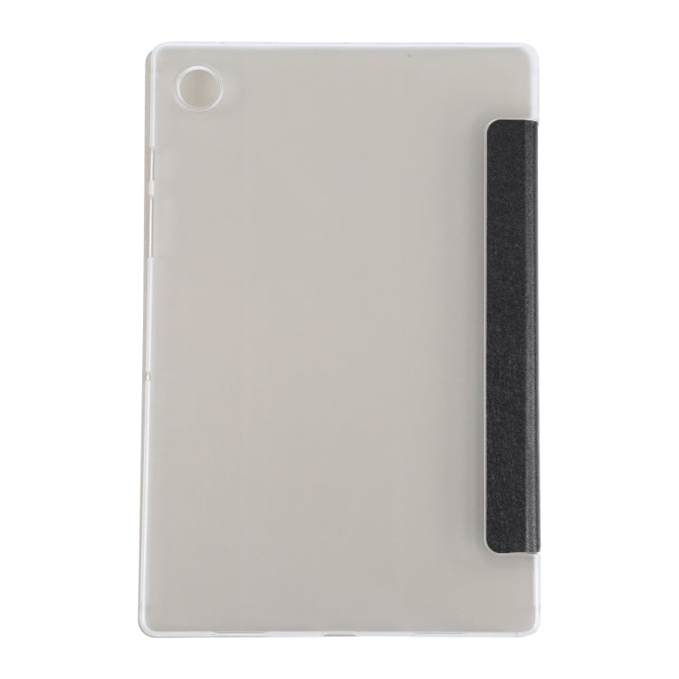 For Samsung Galaxy Tab A8 10.5 2021 X200 / X205 Silk Texture 3-fold Leather Tablet Case(Black) by bashfashion