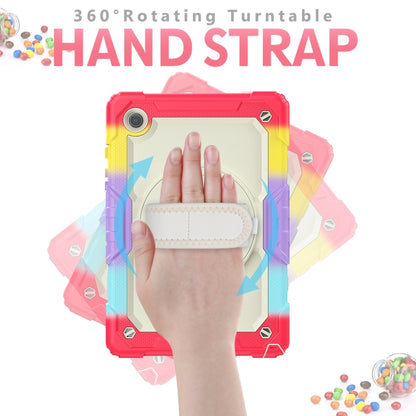 For Samsung Galaxy Tab A8 10.5 2021 X200 / X205 Silicone + PC Tablet Case(Beige + Camouflage Red) by bashfashion