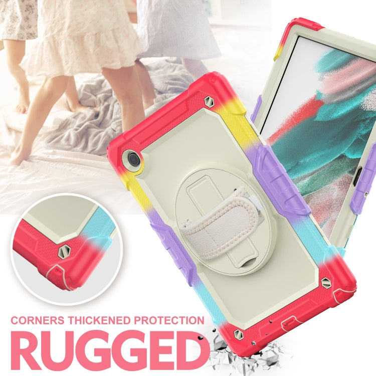 For Samsung Galaxy Tab A8 10.5 2021 X200 / X205 Silicone + PC Tablet Case(Beige + Camouflage Red) by bashfashion