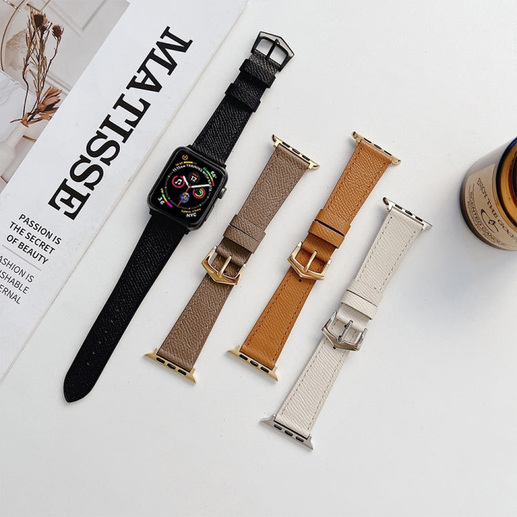 Leather Strap For Apple Watch Series 9&8&7 41mm / SE 3&SE 2&6&SE&5&4 40mm / 3&2&1 38mm(Coffee) by bashfashion