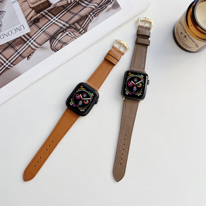 Leather Strap For Apple Watch Series 9&8&7 41mm / SE 3&SE 2&6&SE&5&4 40mm / 3&2&1 38mm(Brown) by bashfashion