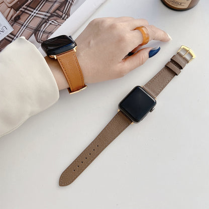 Leather Strap For Apple Watch Series 9&8&7 41mm / SE 3&SE 2&6&SE&5&4 40mm / 3&2&1 38mm(Black) by bashfashion