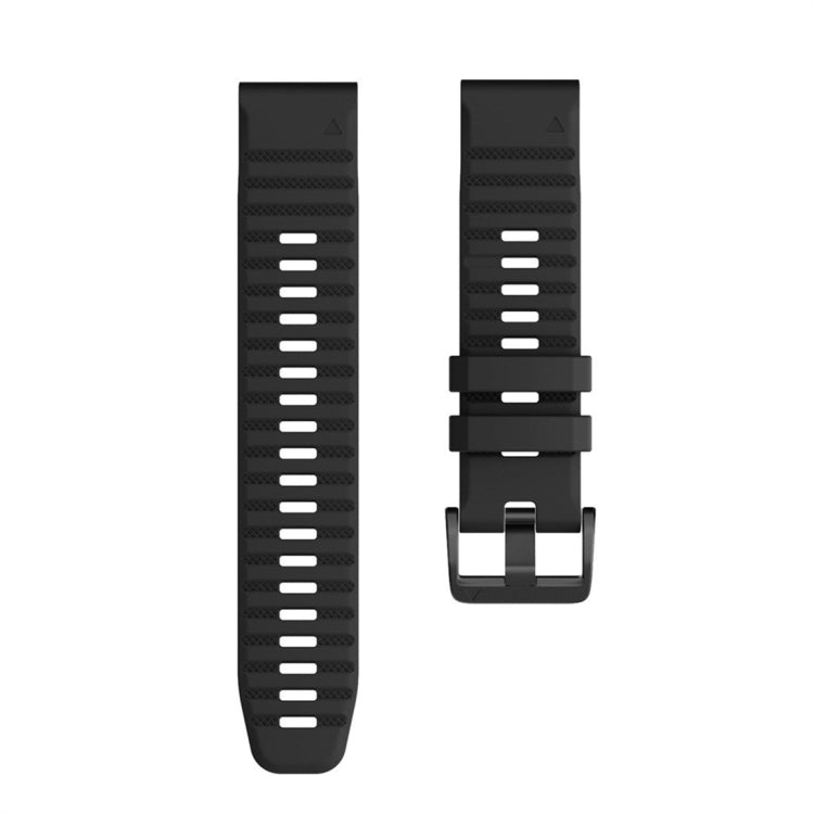 For Garmin Fenix 7 Silicone Watch Band(Black) by bashfashion