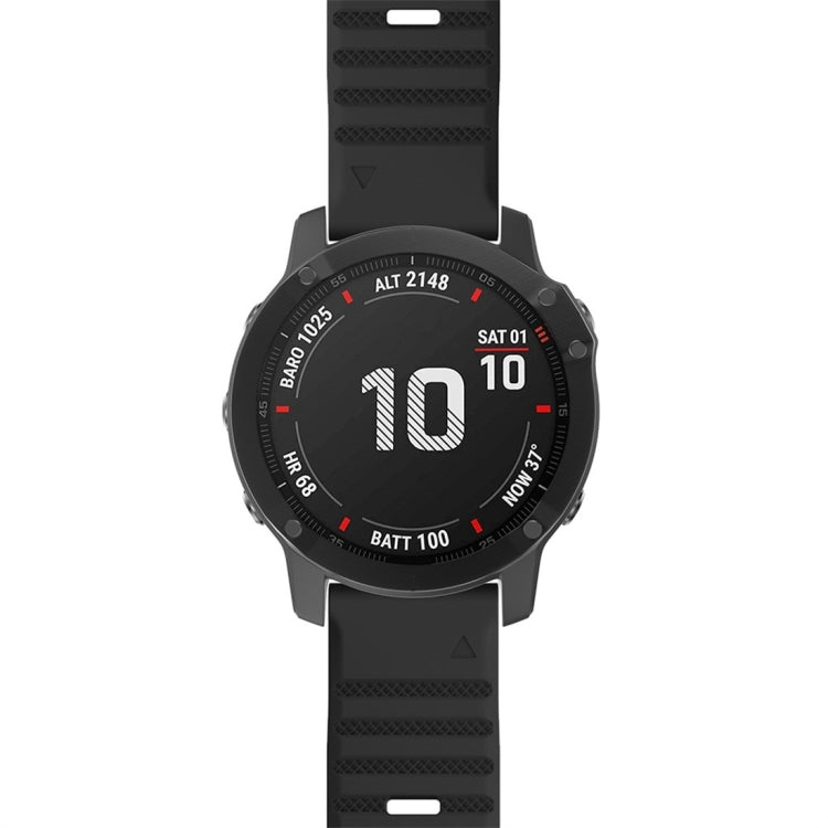For Garmin Fenix 7X Silicone Watch Band(Black) by bashfashion
